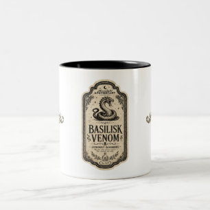 2 Couleurs Tasse de café avec étiquette de potion d'apothicai