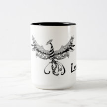 Tasse de café avec la conception de Phoenix