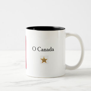 2 Couleurs Tasse de café avec le drapeau canadien et le titre