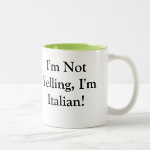 2 Couleurs Tasse de café avec l'énonciation italienne