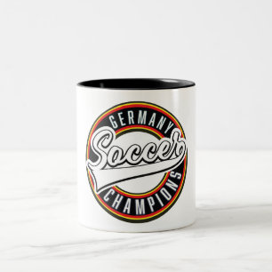 2 Couleurs Tasse de café bicolore Champions de football du Br