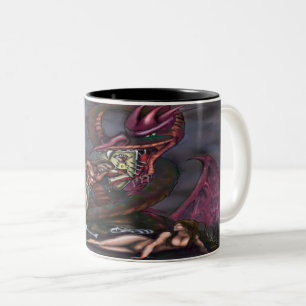 2 Couleurs Tasse de café bicolore Dark Fantasy Art