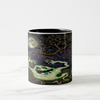 2 Couleurs Tasse de café bicolore Ghost Tree