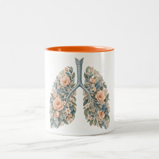 2 Couleurs Tasse de café bicolore pour pneumologue