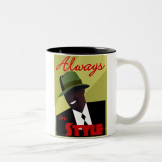 2 Couleurs Tasse de café bronzage de "FEDORA"
