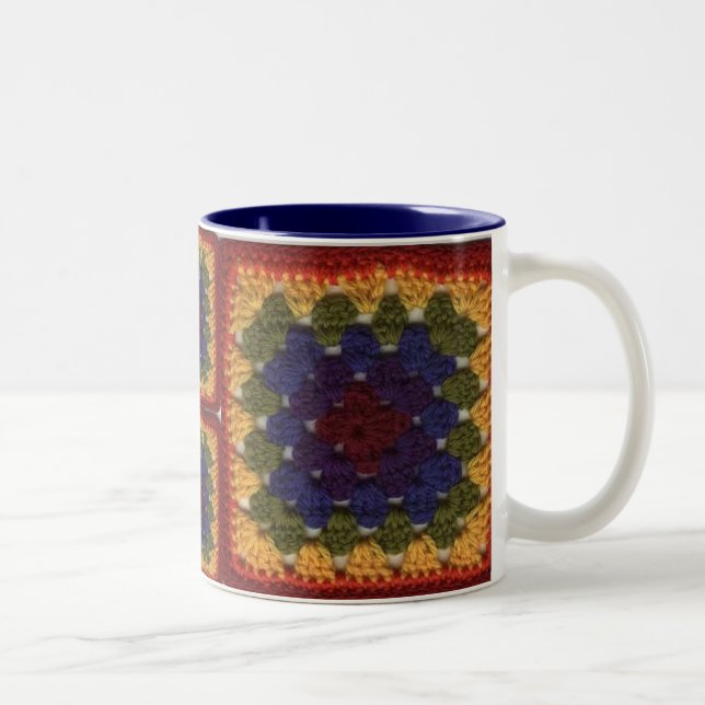 2 Couleurs Tasse de café carrée de mamie (Droit)