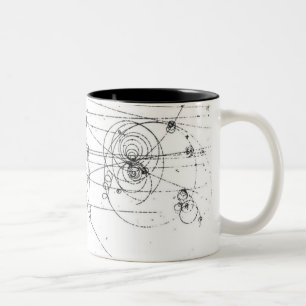 2 Couleurs tasse de café chic de voies de particules de geek