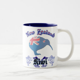 2 Couleurs Tasse de café classique Kiwi de Nouvelle-Zélande