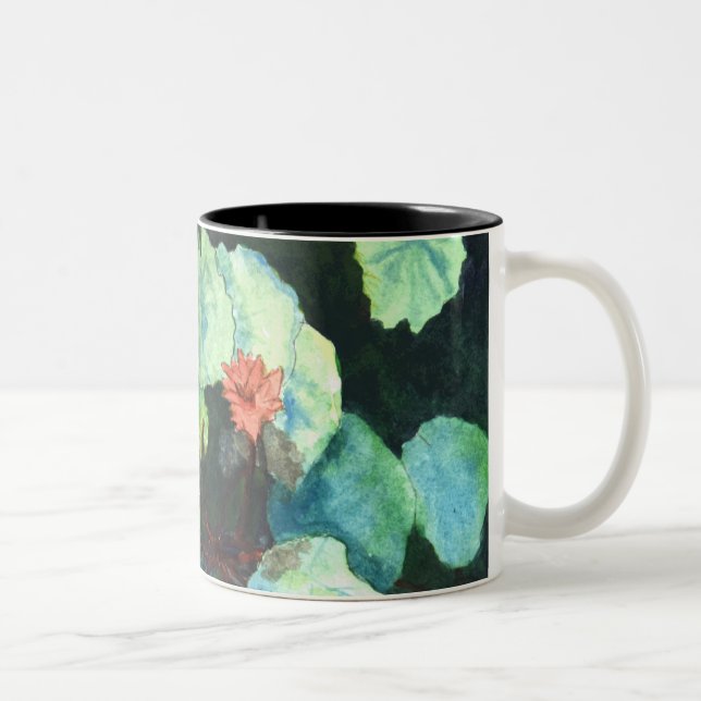 2 Couleurs Tasse de café - conception mignonne - nénuphars (Droit)
