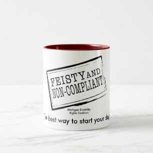 2 Couleurs Tasse de café courageuse de 15 onces