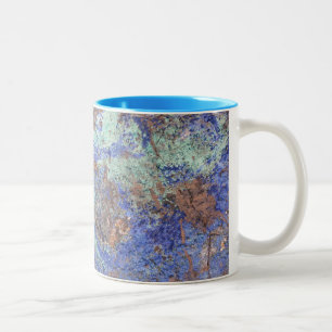 2 Couleurs Tasse de café--Cuivre bleu