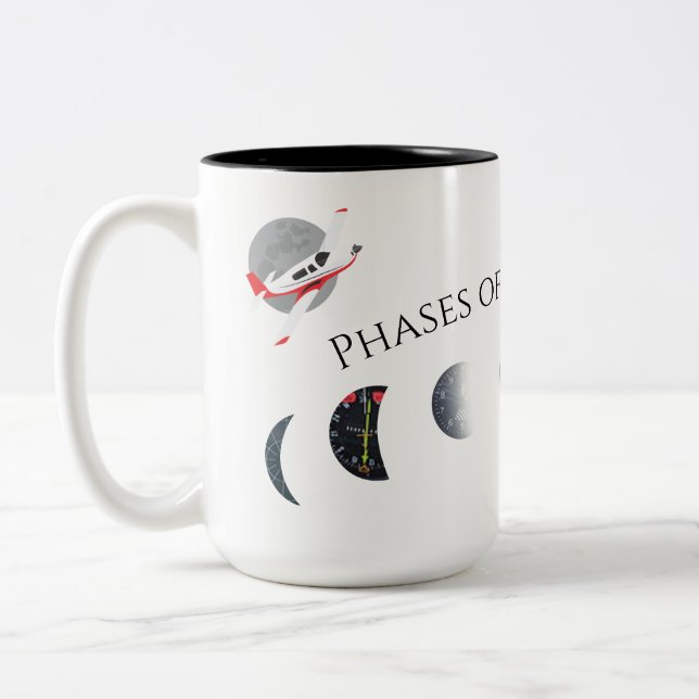 2 Couleurs Tasse de café d'avion de Mooney (Gauche)