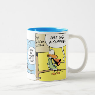 2 Couleurs Tasse de café de bande dessinée de contrôle du