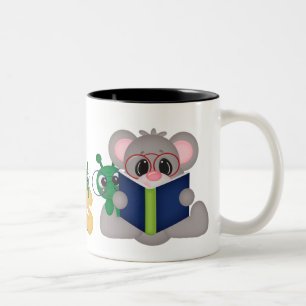 2 Couleurs Tasse de café de bande dessinée de souris de