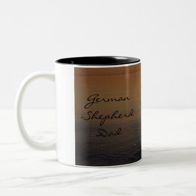 2 Couleurs Tasse de café de berger allemand (Gauche)