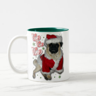 2 Couleurs Tasse de café de carlin de Père Noël