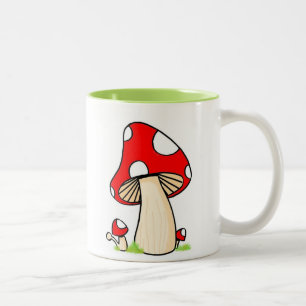 2 Couleurs Tasse de café de champignon