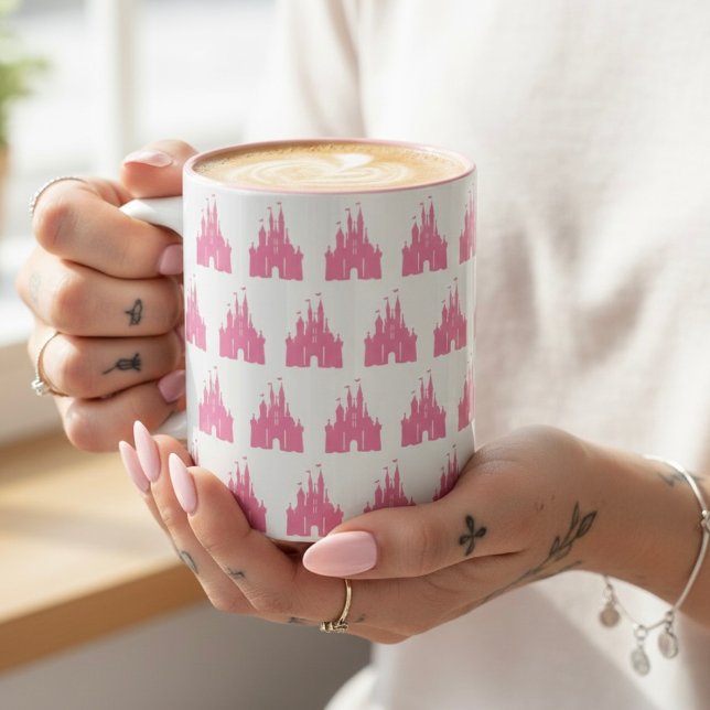 2 Couleurs Tasse de café de château (Créateur téléchargé)