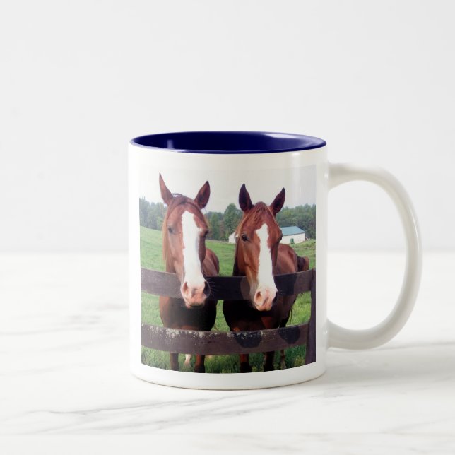 2 Couleurs Tasse de café de cheval (Droit)