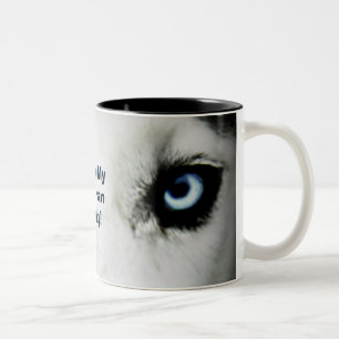 2 Couleurs Tasse de café de chien de traîneau sibérien