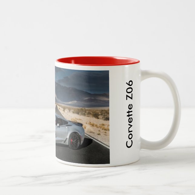 2 Couleurs Tasse de café de Corvette Z06 (Droit)
