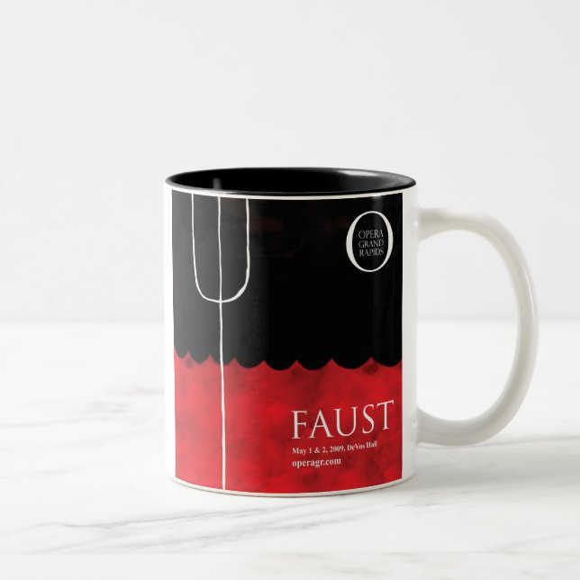 2 Couleurs Tasse de café de Faust (Droit)