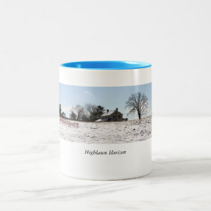 2 Couleurs Tasse de café de ferme de Highlawn