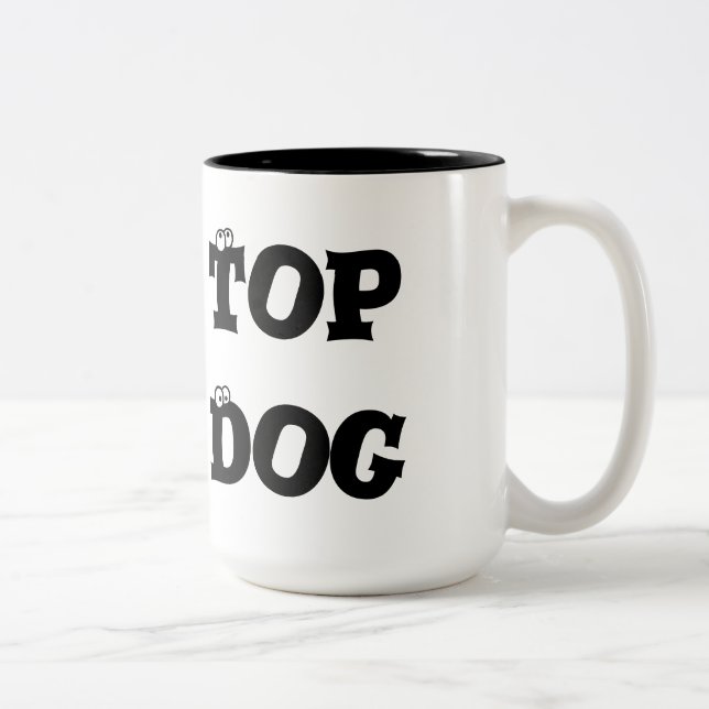2 Couleurs Tasse de café de griffe supérieure (Droit)