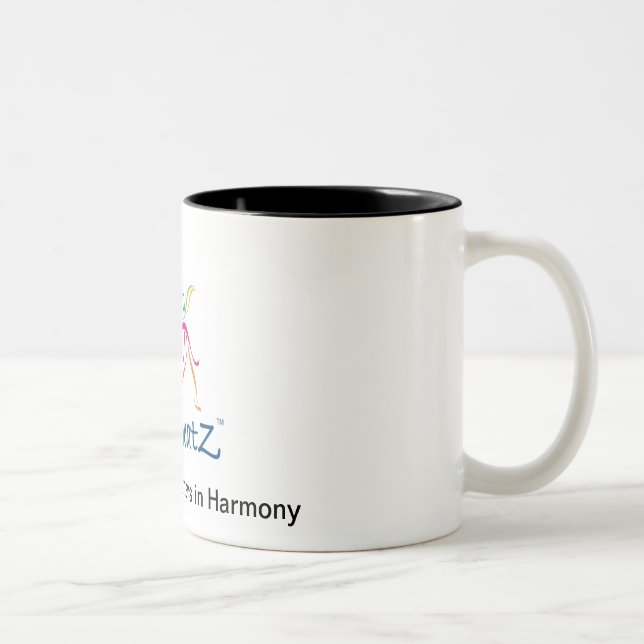 2 Couleurs Tasse de café de Hoofbeatz (Droit)