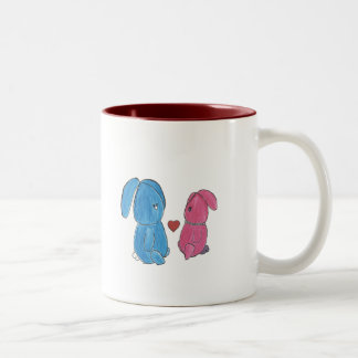 2 Couleurs Tasse de café de Hunny Bunnys