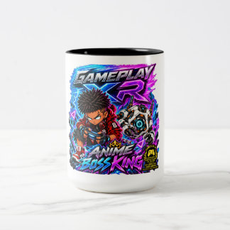 2 Couleurs Tasse de café de jeu XR Anime Boss King Gamer