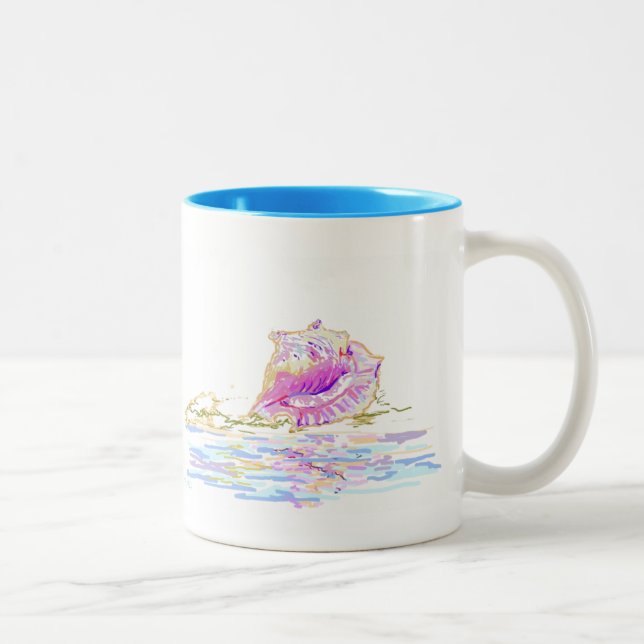 2 Couleurs Tasse de café de jours de plage (Droit)