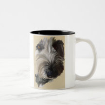 Tasse de café de Labradoodle - art original