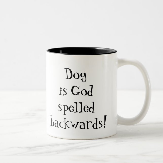2 Couleurs Tasse de café de l'amoureux des chiens (Droit)