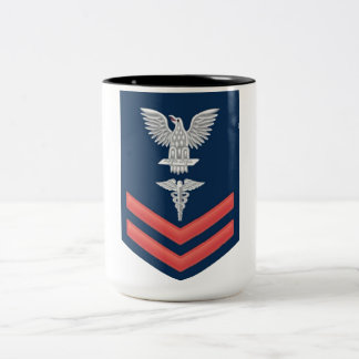 2 Couleurs Tasse de café de l'infirmier de la marine américai