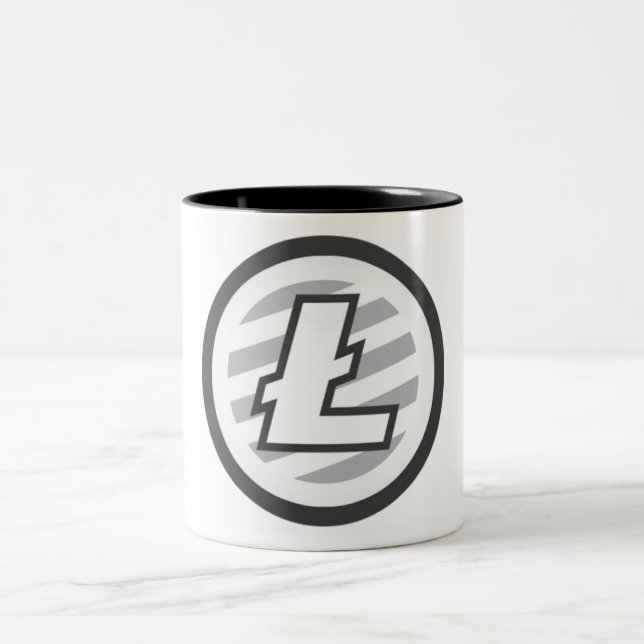 2 Couleurs Tasse de café de Litecoin (Centre)