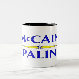 2 Couleurs Tasse de café de McCain Palin