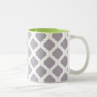 2 Couleurs Tasse de café de mod dans le pourpre et le vert