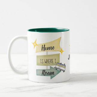 2 Couleurs Tasse de café de mode de vie du campeur/rv