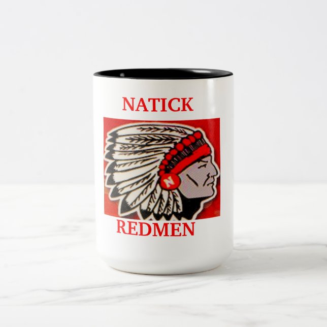 2 COULEURS TASSE DE CAFÉ DE NATICK REDMEN (Centre)