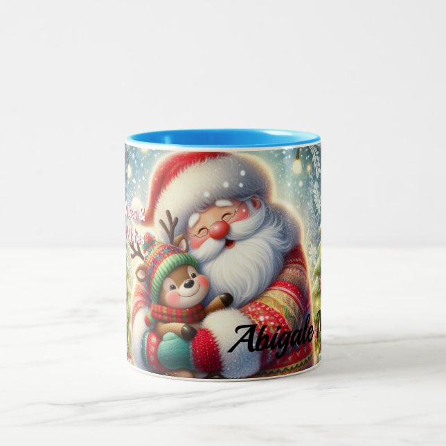 2 Couleurs Tasse de café de Noël réconfortante (Centre)