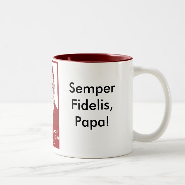 2 Couleurs Tasse de café de papa (Droit)