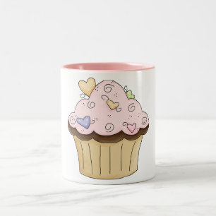 2 Couleurs Tasse de café de petit gâteau