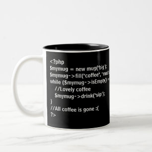 2 Couleurs Tasse de café de PHP