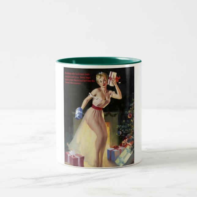 2 Couleurs Tasse de café de Pin- de Noël (Centre)