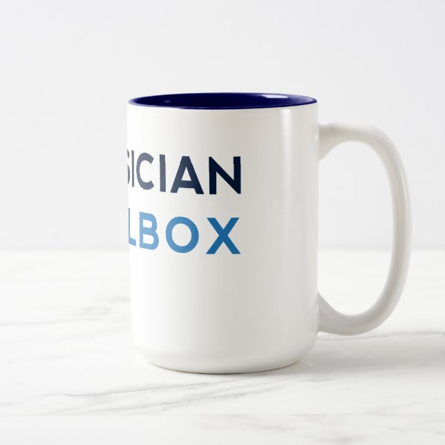 2 Couleurs Tasse de café de pinte (Droit)