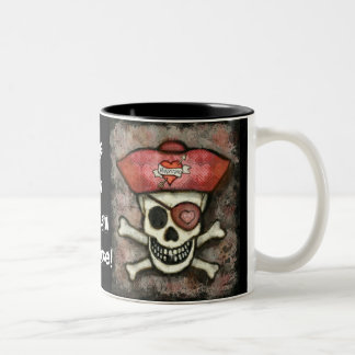 2 Couleurs Tasse de café de pirate de Valentine