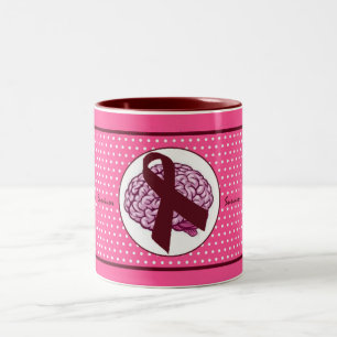 2 Couleurs Tasse de café de point de polka de rose de