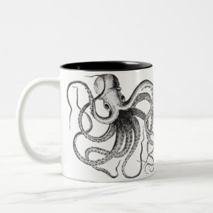 2 Couleurs Tasse de café de poulpe