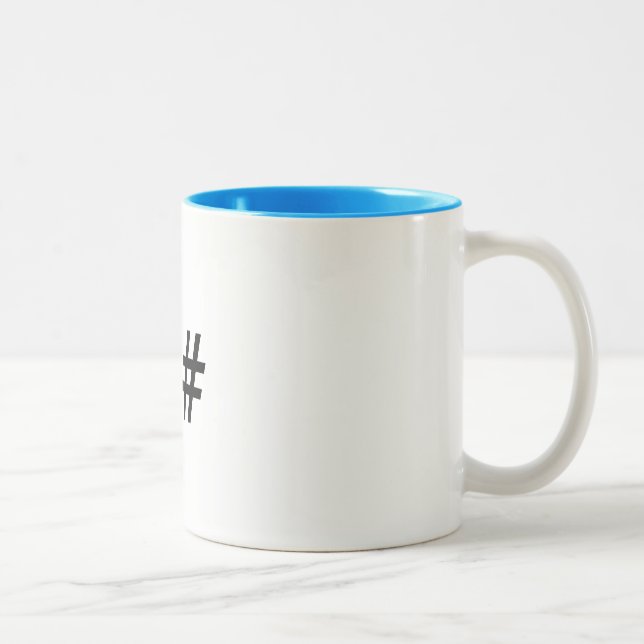 2 Couleurs Tasse de café de programmeurs de logiciel de C# (Droit)